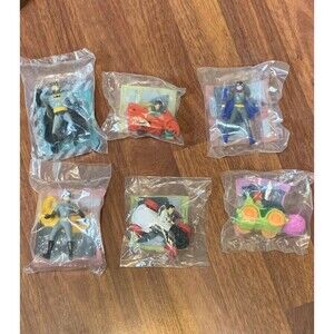 Vtg 90’s McDonalds Happy Meal Batman Collectible Toys Lot Of 6 Sealed NOS